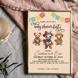 Mexican Day of the Dead Halloween Baby Shower Invitation