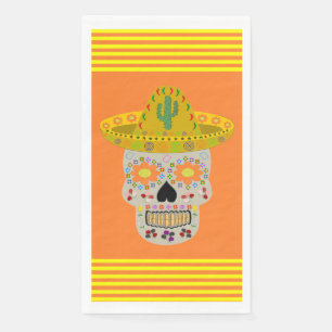 Mexican Day of the Dead Skull  Napkin