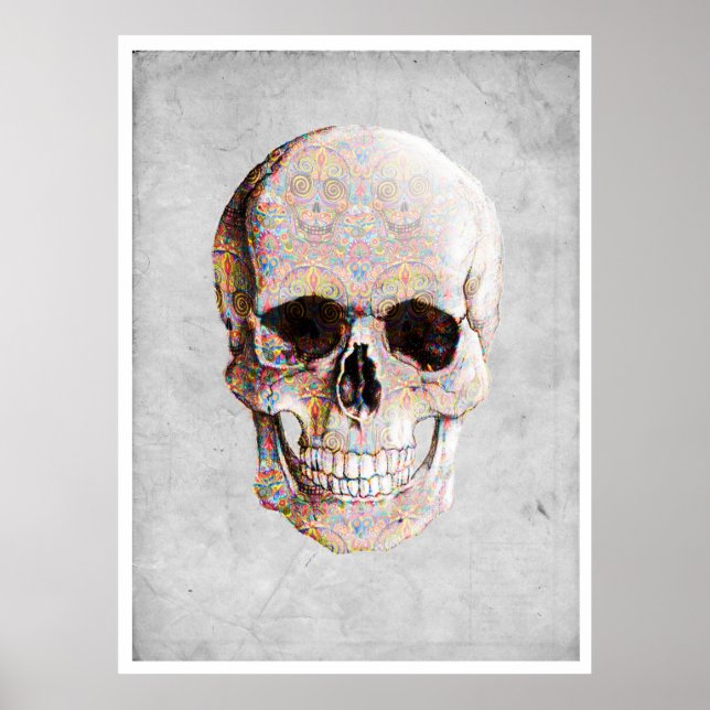 Mexican Day of the dead Skull Poster (Front)