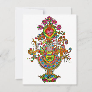 Mexican Day of the Dead Tree Note Card