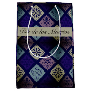 Mexican Dia de los Muertos customizable      Medium Gift Bag