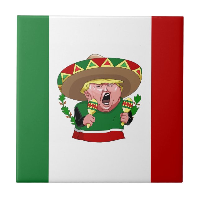 mexican donald trump tile (Front)