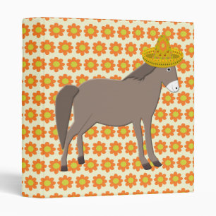 Mexican Donkey Day of the Dead Binder