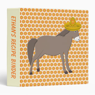 Mexican Donkey Day of the Dead Recipe Binder