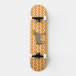 Mexican Donkey Day of the Dead Skateboard