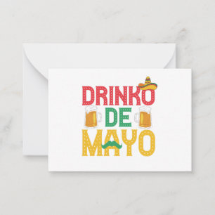 Mexican Drinko de Mayo Funny Cinco de Mayo Gift Card