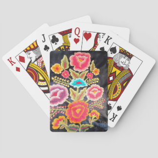 Mexican Embroidery design Playing Cards