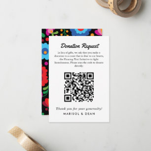 Mexican Embroidery Donation Request Gift Card