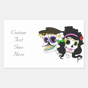 Mexican Festive Skull Sticker