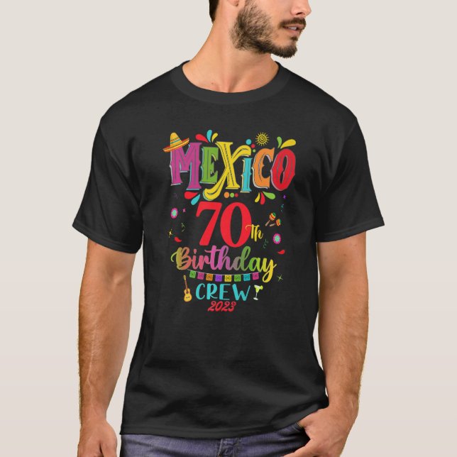 Mexican Fiesta 50th Bday Matching Group  8 T-Shirt (Front)