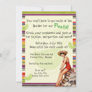 Mexican Fiesta Adult Party Invitation