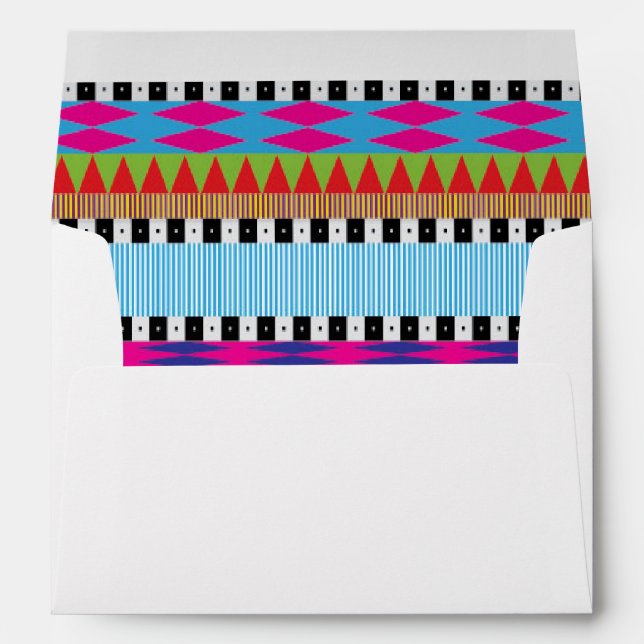 Mexican Fiesta Aztec Rug mailing envelopes (Back (Bottom))