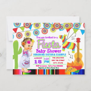 Mexican Fiesta Baby Shower Invitations