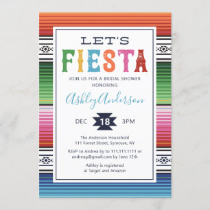 Mexican Fiesta Bridal Shower Invitation