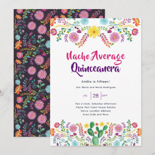 Mexican FIESTA Bridal Shower Invitation Folk Art