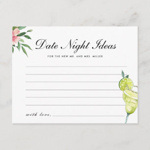 Mexican Fiesta Date Night Ideas Bridal Shower Enclosure Card