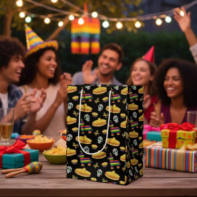 Mexican Fiesta & Día de Muertos  Medium Gift Bag (Creator Uploaded)