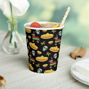 Mexican Fiesta & Día de Muertos Paper Cups