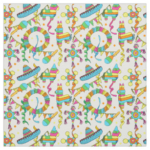Mexican Fiesta Kids Pinata Party Fabric