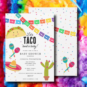 Mexican Fiesta - Let's taco 'Bout a Baby Shower Invitation