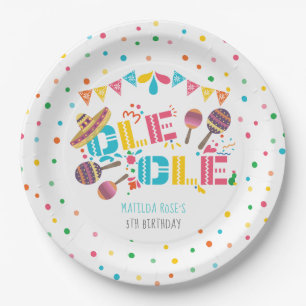 Mexican Fiesta Ole Ole Personalized Paper Plate