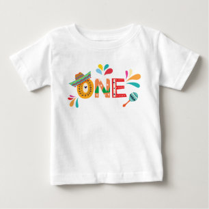 Mexican Fiesta ONE birthday Baby T-Shirt