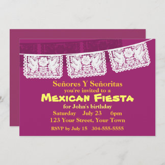 Mexican Fiesta Party Invitation