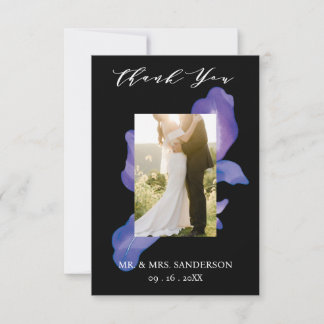 Mexican Fiesta Photo Wedding Thank You Card