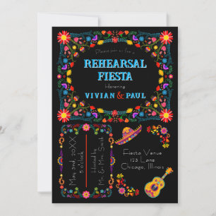 Mexican Fiesta Rehearsal Dinner Invitation