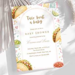 Mexican Fiesta Taco 'Bout a Baby Shower Invitation
