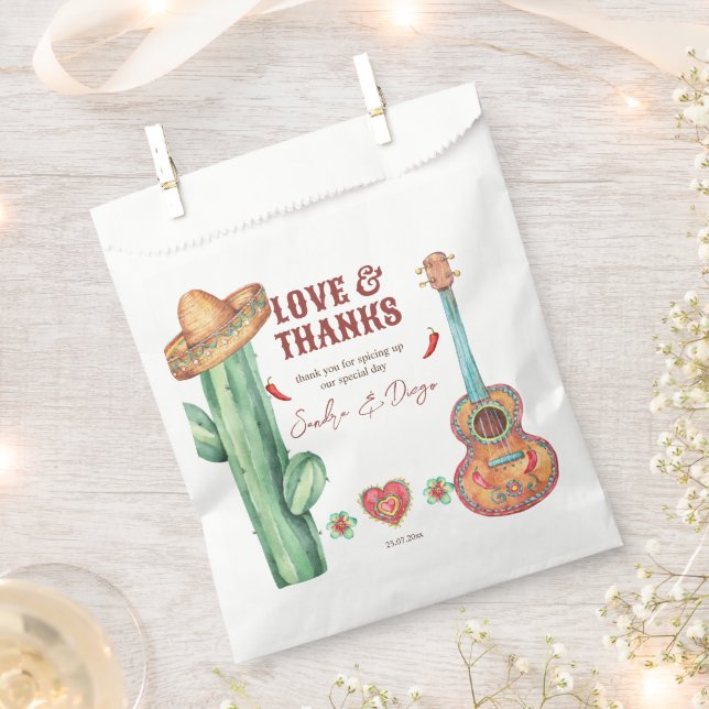 Mexican fiesta themed party personalized favours favour bag (Clipped)