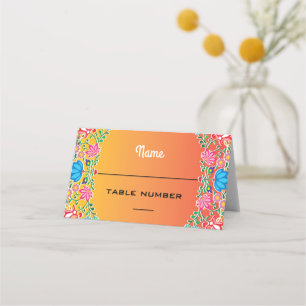 Mexican Fiesta Wedding table cards
