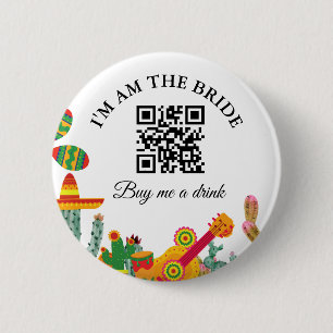 Mexican Final Fiesta Bachelorette Weekend Party 2 Inch Round Button