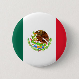 Mexican Flag 2 Inch Round Button