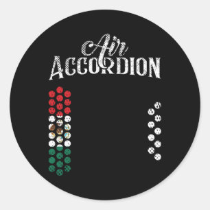 Mexican Flag Air Accordion Flag Of Mexico T Shirt Classic Round Sticker