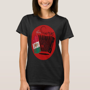 Mexican Flag Air Accordion Mexico Fiesta Womens Bo T-Shirt