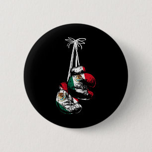 Mexican Flag Boxer Boxing Gloves Boxing 2 Inch Round Button