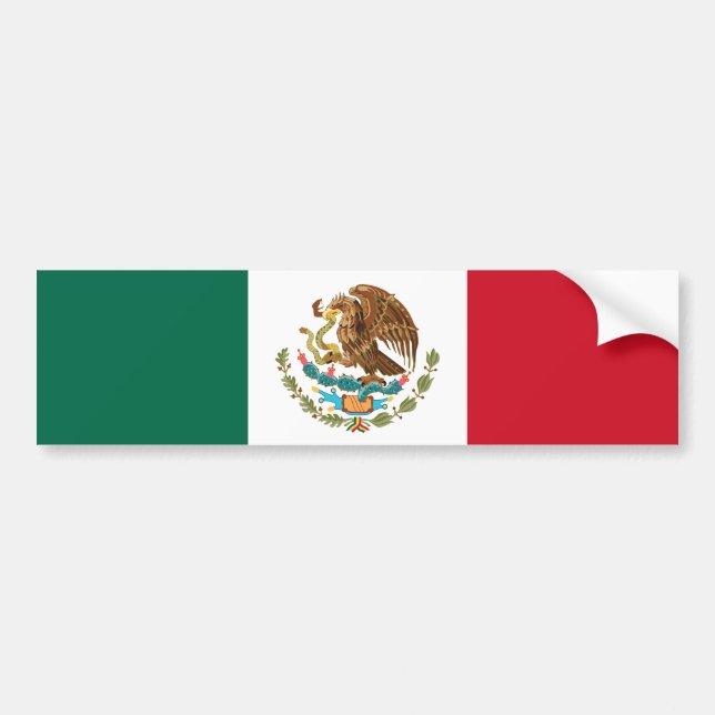 Mexican Flag  Bumper Sticker (Front)