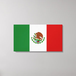 Mexican Flag Canvas Print
