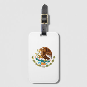 Mexican Flag Eagle Luggage Tag