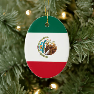 Mexican Flag - Flag of Mexico Ceramic Ornament