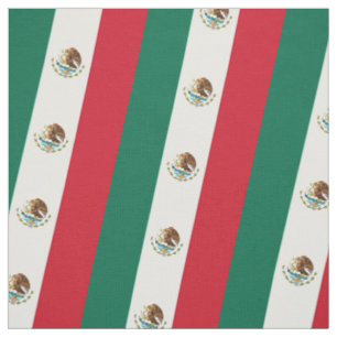 Mexican Flag - Flag of Mexico Fabric