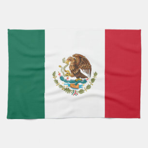 Mexican Flag - Flag of Mexico Kitchen Towel