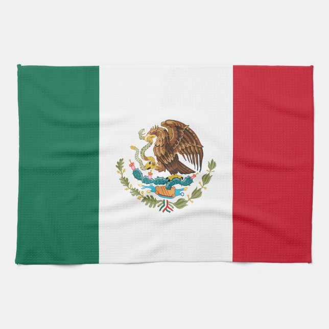 Mexican Flag - Flag of Mexico Kitchen Towel (Horizontal)