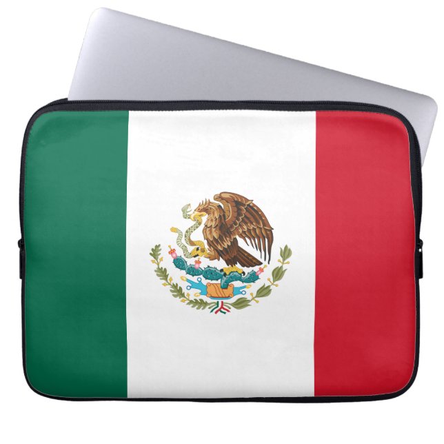 Mexican Flag - Flag of Mexico Laptop Sleeve (Front)
