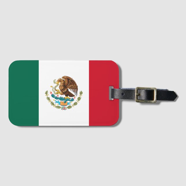 Mexican Flag - Flag of Mexico Luggage Tag (Front Horizontal)