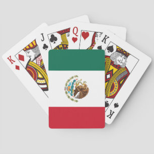 Mexican Flag - Flag of Mexico Playing Cards