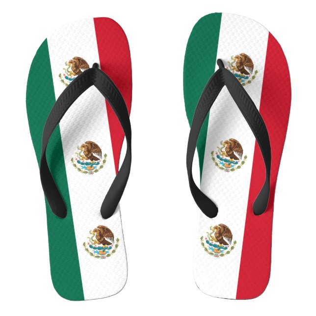 Mexican flag flip flops (Footbed)