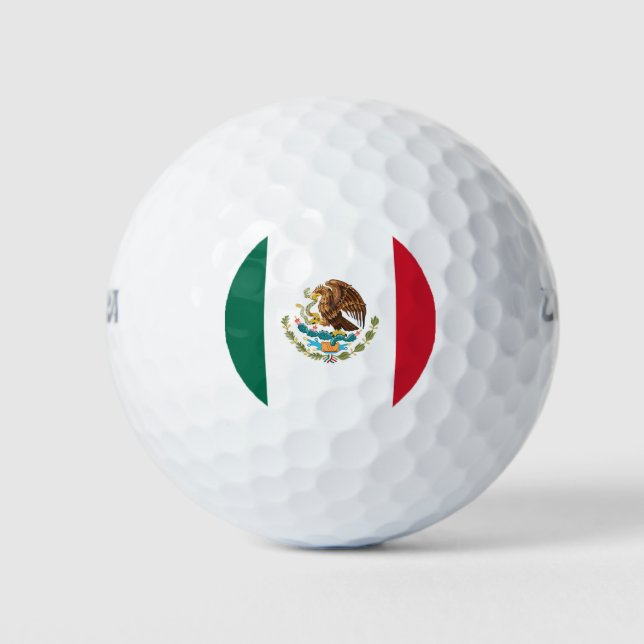 Mexican Flag Golf Balls (Front)