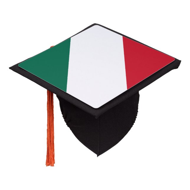 Mexican flag graduation cap topper (Angled)